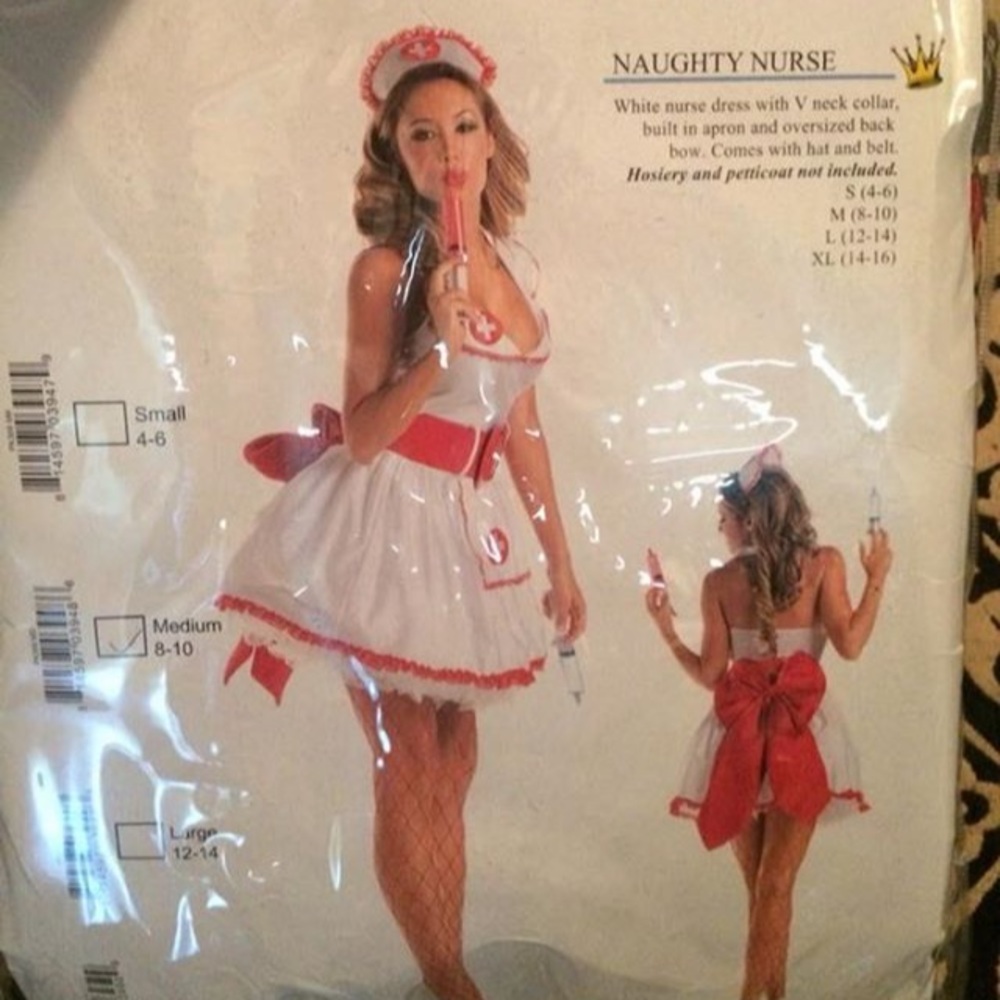 Naughty Nurse Halloween Costume- Size Medium